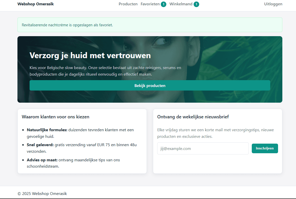 🛍️ Laravel Webshop + Filament Admin screenshot