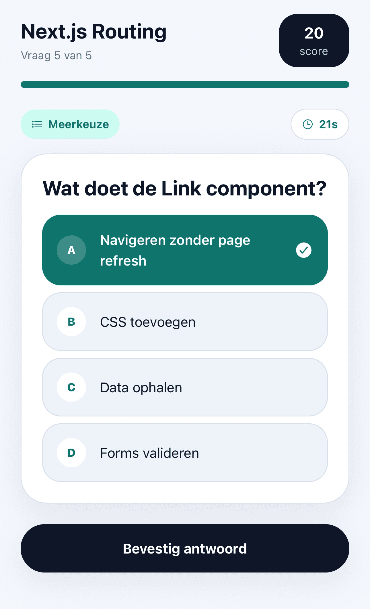 OA Code Quiz screenshot 2